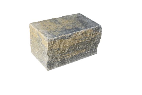 VERZASCA Felsmauer, allseitig gespalten, beige marmoriert