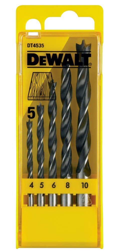 DeWALT Holzspiralbohrer-Set 5-tlg.