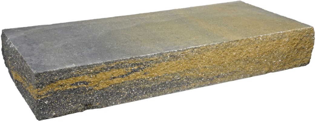 VERZASCA Blockstufe, 3-seitig gespalten, beige marmoriert