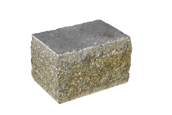 VERZASCA Felsmauer, allseitig gespalten, beige marmoriert