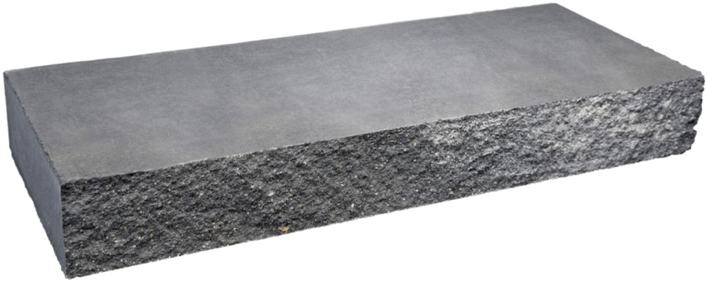 VERZASCA Blockstufe, 1-seitig gespalten, grau, marmoriert