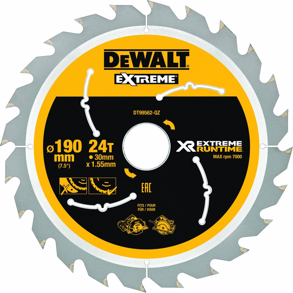 DeWALT Kreissaegeblatt Handkr. 190/30mm 24WZ/FZ