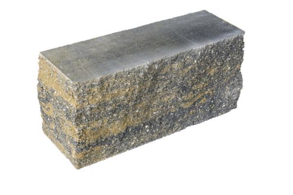 VERZASCA Felsmauer, allseitig gespalten, beige marmoriert