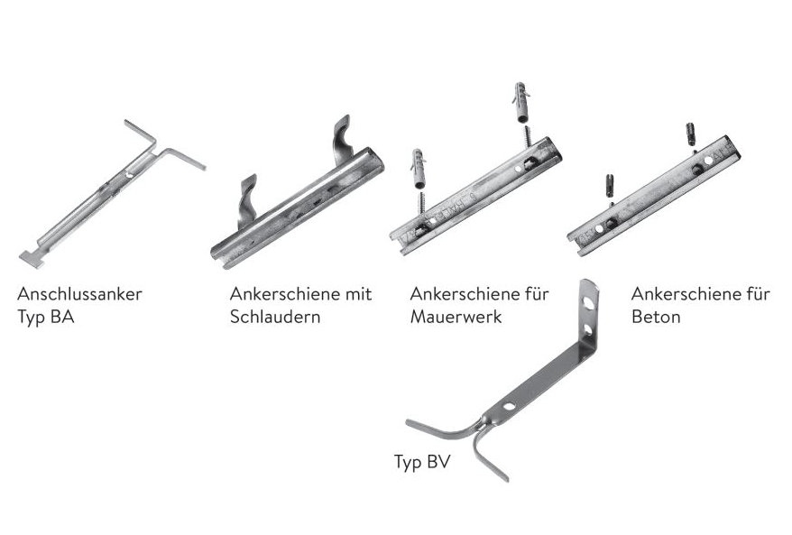 Ankerschiene CREA, (für Beton) zu BA 8, und BA18 Länge 20 cm