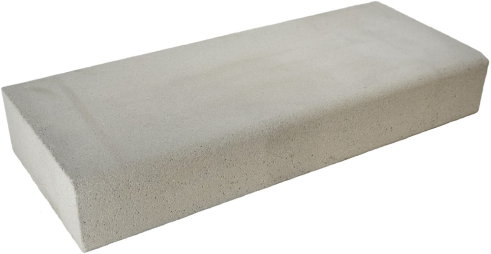 PARADISO Blockstufe, argento, gestrahlt, gefast