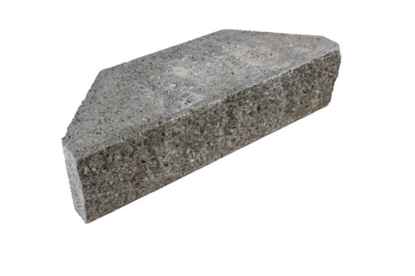 MURSEC Trockenmauerstein, Standardelement, granit-grau, gespalten