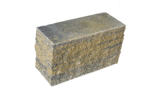 VERZASCA Felsmauer, allseitig gespalten, beige marmoriert