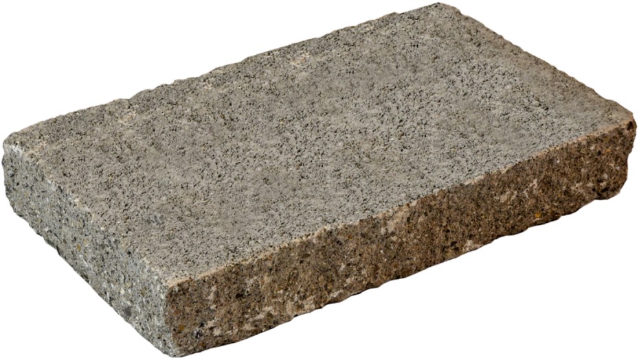 VERZASCA Weinbergmauer Abdeckplatte, allseitig gerumpelt, beige marmoriert