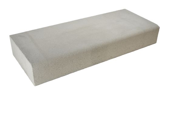PARADISO Blockstufe, argento, gestrahlt, gefast