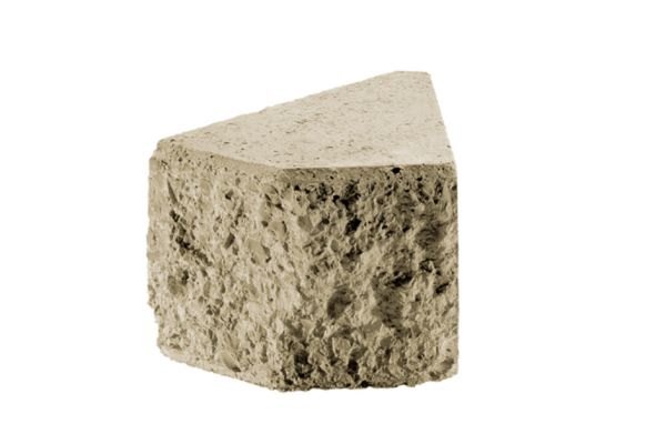 LEROMUR Trockenmauer, juragelb, Eckelement, 3
