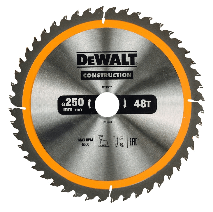 DeWALT Kreissaegeblatt Stat. 250/30mm 48WZ
