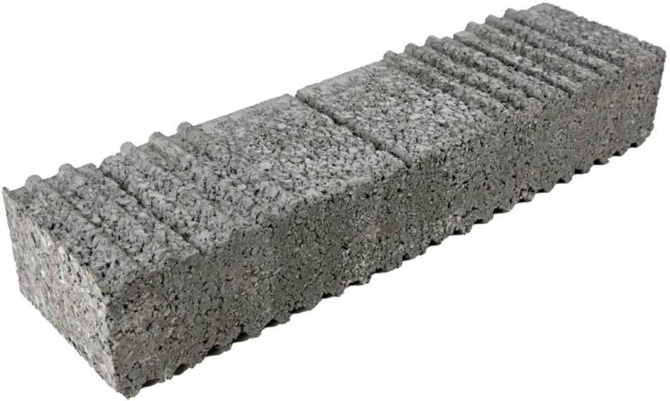 LEROMUR Trockenmauer, grau, Eckelement, 4