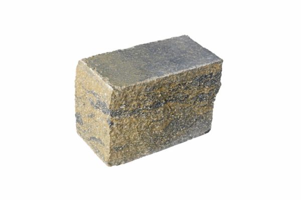VERZASCA Felsmauer, allseitig gespalten, beige marmoriert