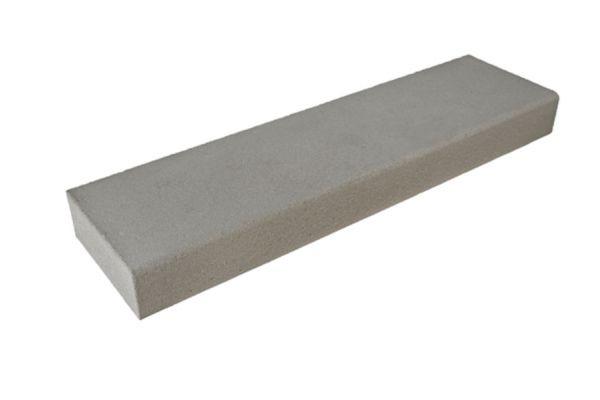 PARADISO Blockstufe, argento, gestrahlt, gefast