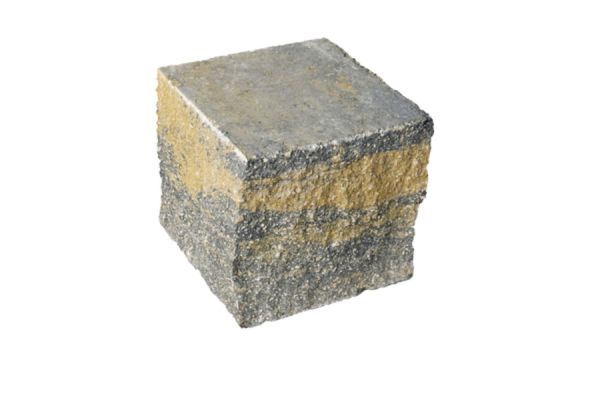 VERZASCA Felsmauer, allseitig gespalten, beige marmoriert