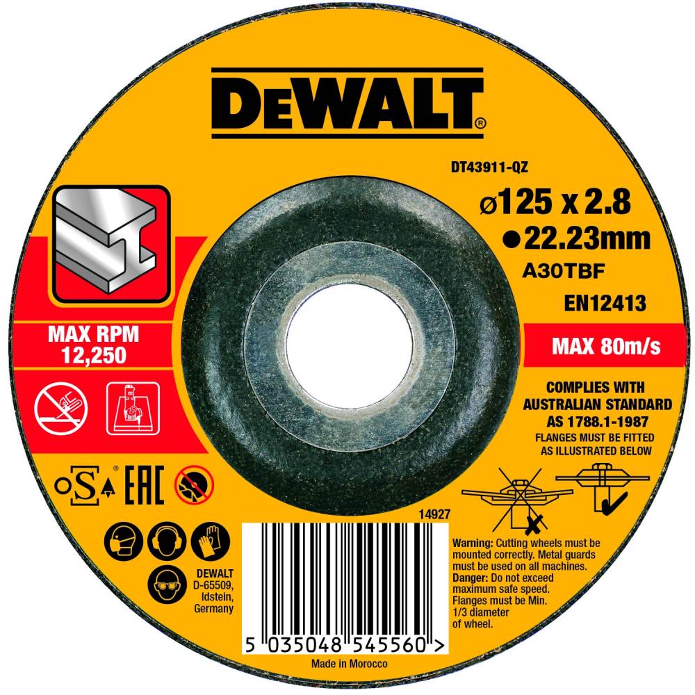 DeWALT Trennscheibe Metall gekr 125x2,8mm