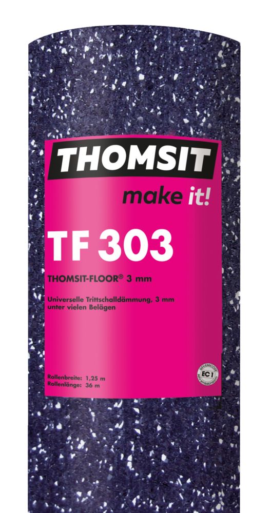THOMSIT TF 303 Thomsit-Floor® Dämmunterlage, 3 mm, 36-m-Rolle