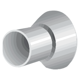 Distanzrohr-Konen schwarz 22 mm