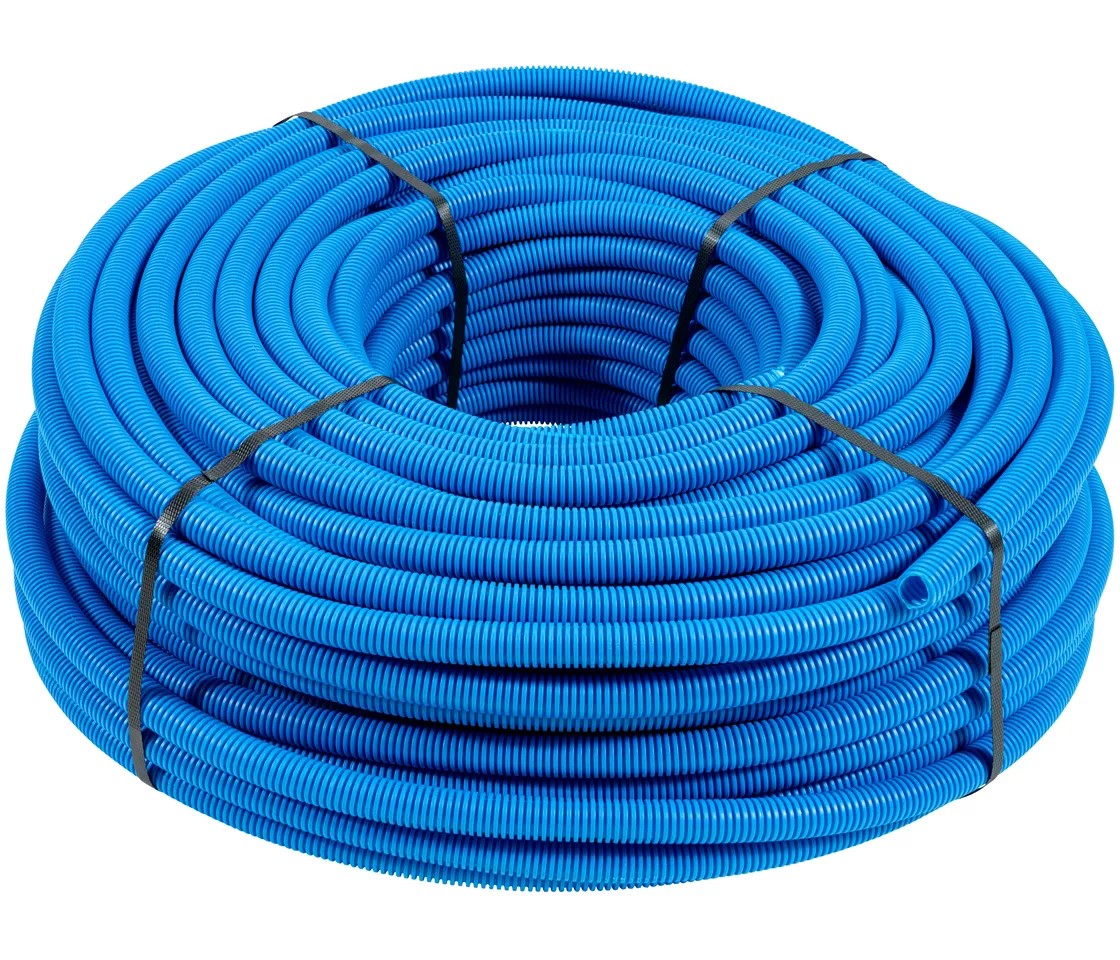 Elektro-Wellrohr PP blau, M20