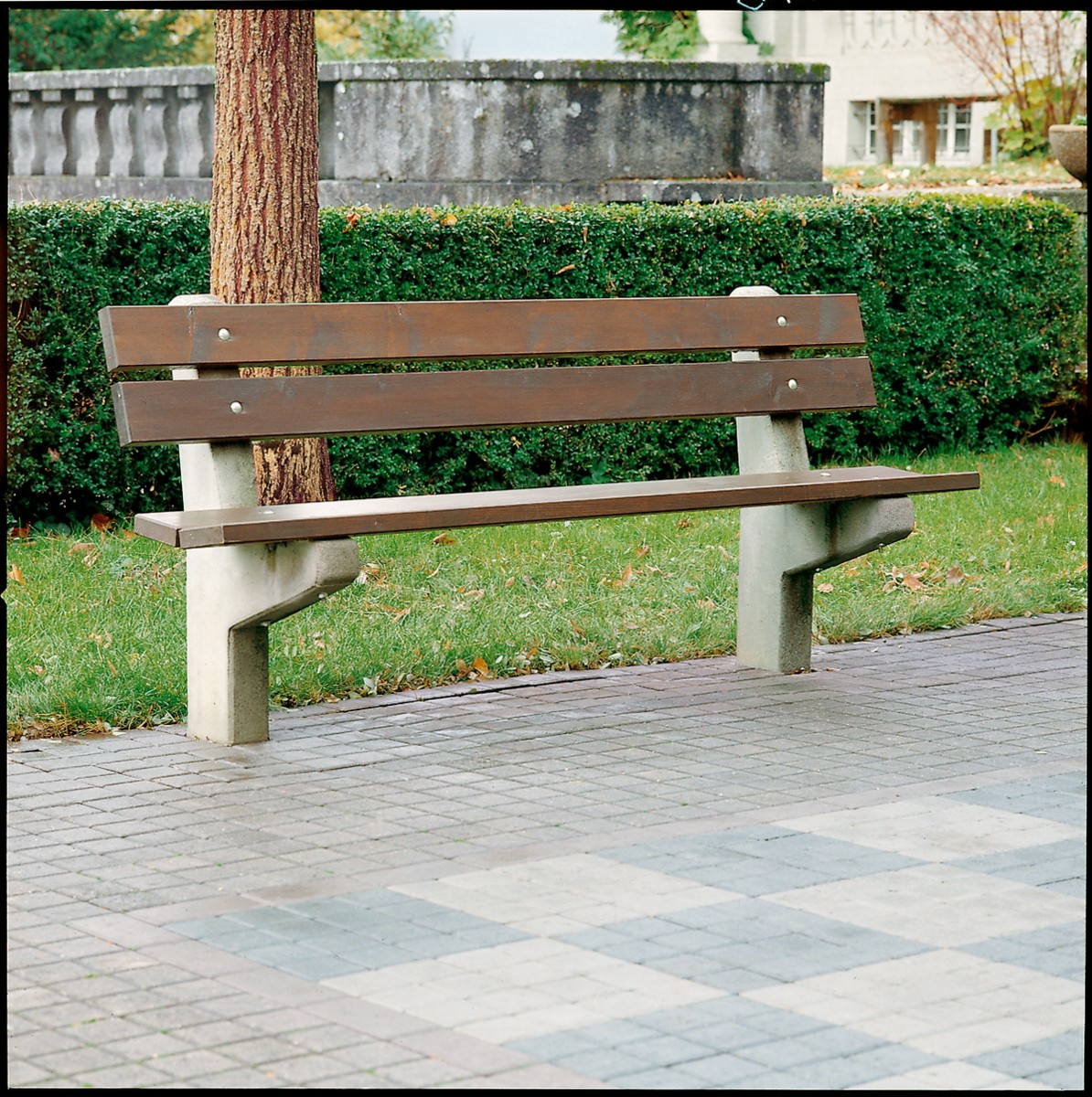 BELLEVUE Sitzbank Bankstütze, L 10 cm  44 cm b1 33 cm H 133 cm