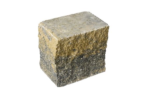 VERZASCA Felsmauer, allseitig gespalten, beige marmoriert