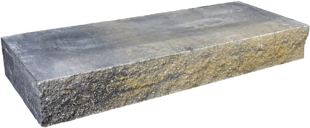 VERZASCA Blockstufe, 1-seitig gespalten, beige marmoriert