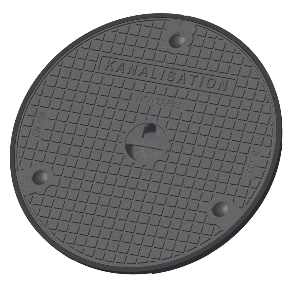 Gussdeckel voll 5 to, Fig.1055K-60-02, verschliessbar