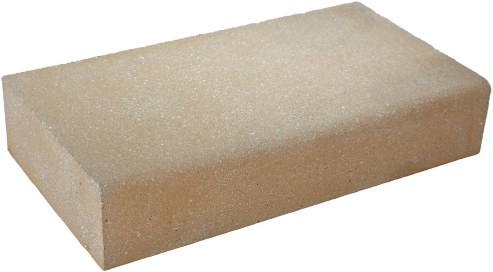 PARADISO Blockstufe, ocker, gestrahlt, gefast
