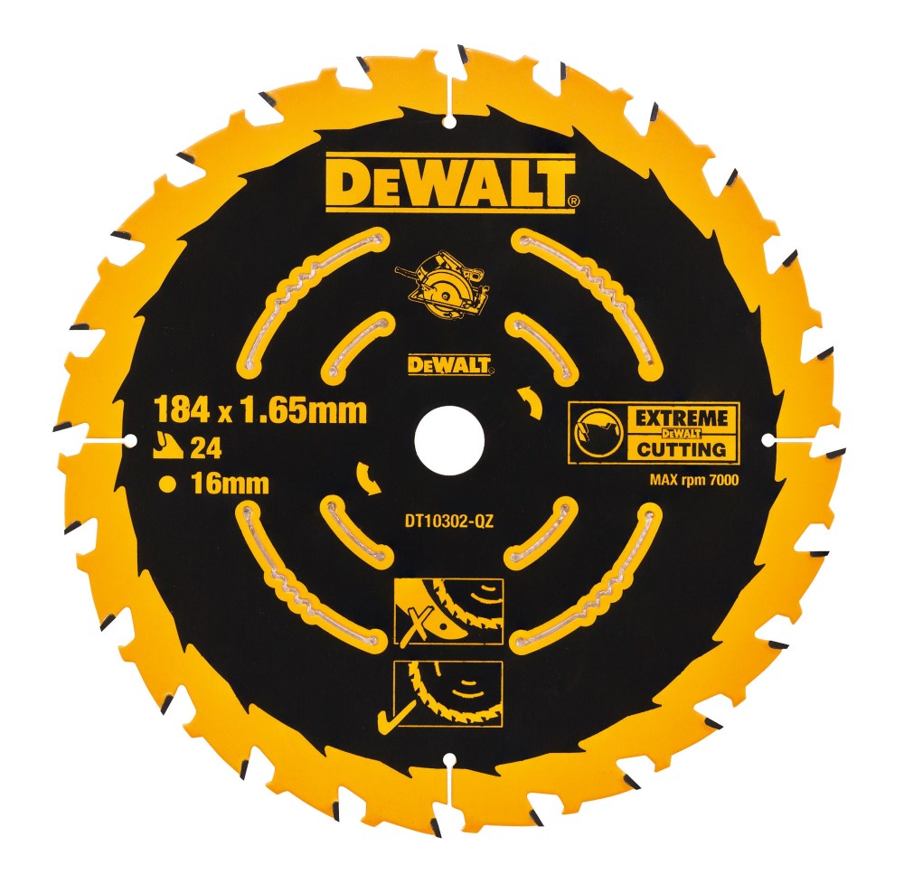 DeWALT Kreissaegeblatt Handkr. 184/16mm 24WZ