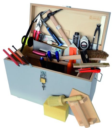 Werkzeugkiste "Maurer" aus Holz