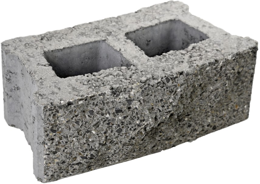 Radiusspaltstein, 2-seitig gespalten, grau, mit Splittkorn