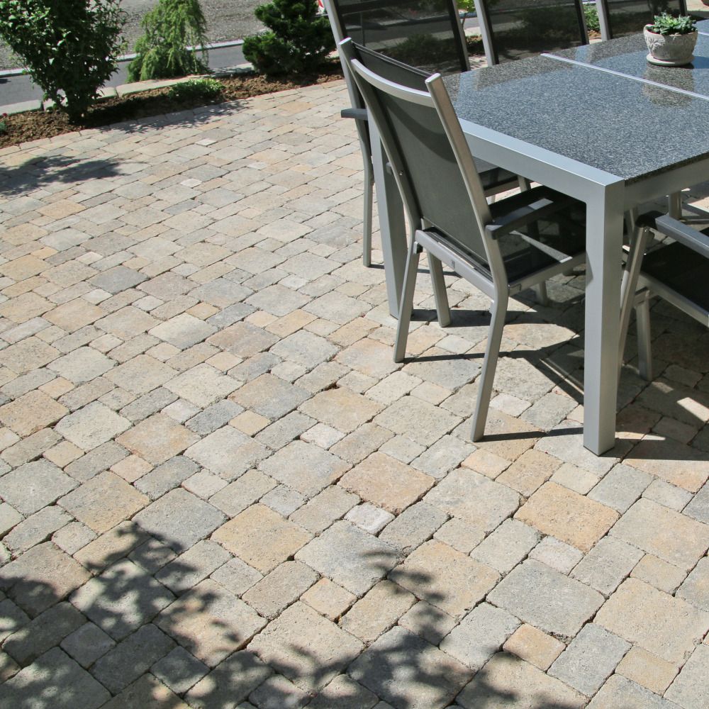 TEGULA Pflasterstein, herbstlaub, glatt, Kanten gebrochen