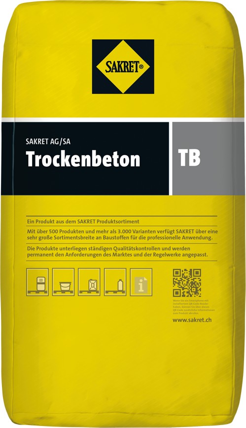 Sakret Trockenbeton TB 320 à 25 kg