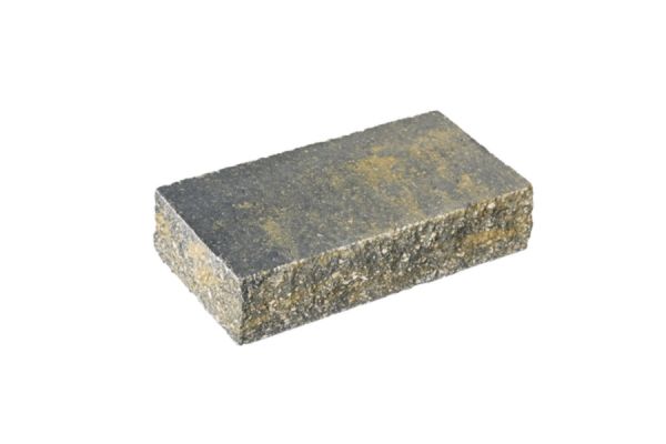 VERZASCA Felsmauer, allseitig gespalten, beige marmoriert