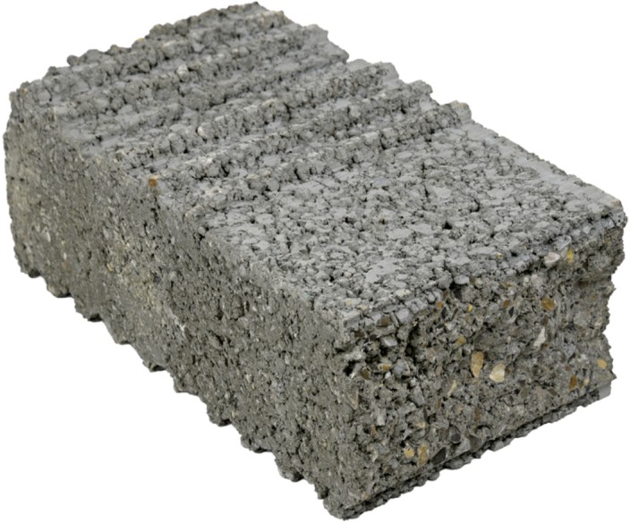 LEROMUR Trockenmauer, grau, Eckelement, 6