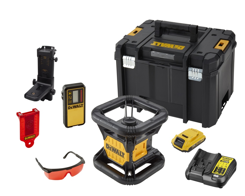 DeWALT Rotationslaser, Vertikal-Lot einfach,rot
