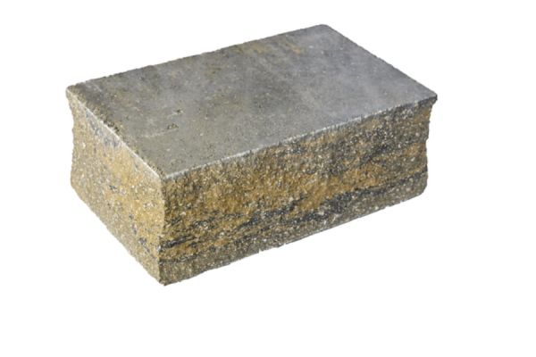 VERZASCA Felsmauer, allseitig gespalten, beige marmoriert