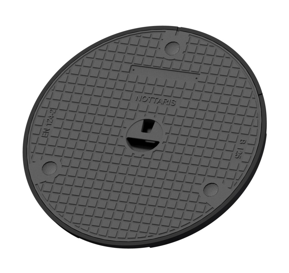 Gussdeckel voll 5 to, Fig.1058-60-02-D, verschliessbar